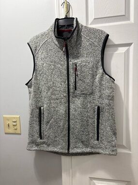 Orvis Heather Gray Knit Vest Mens Size Large